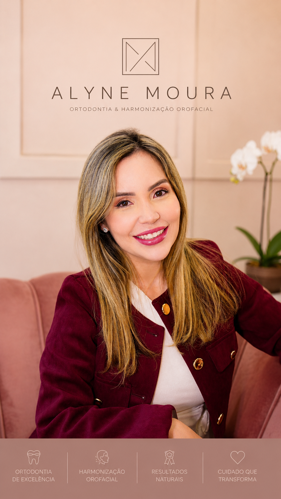Dra. Alyne Moura, especialista em harmonização orofacial em Recife